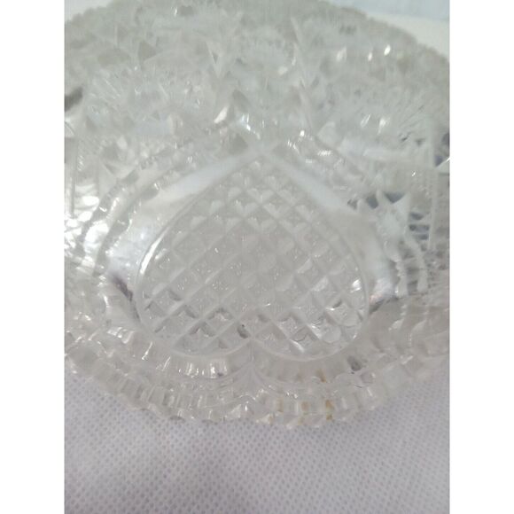 Imperial Glass Nucut "Hearts" With Sawhoot Rim Vintage 1920s Rare Find - Picture 8 of 10